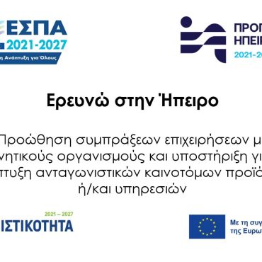 ΕΡΕΥΝΩ ΣΤΗΝ ΗΠΕΙΡΟ